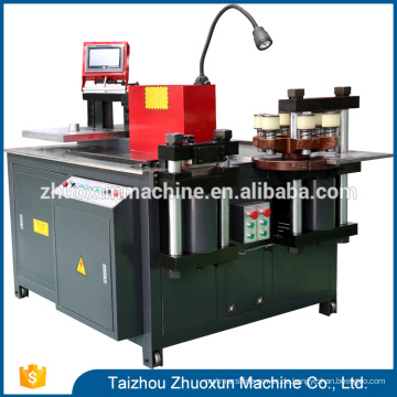 CNC-hydraulische Stanzbiege-schneidende Bearbeitungsmaschine für 12 * 160mm Kupfer und Aluminiumplatte Maschine Sammelschiene